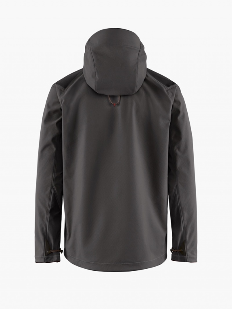 Men Klättermusen Jolner Wind Jacket Black | 97321ETLZ