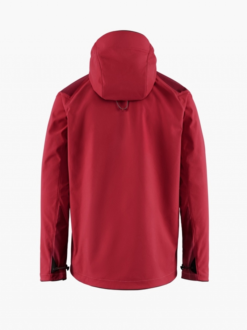 Men Klättermusen Jolner Wind Jacket Red | 46109YFNM