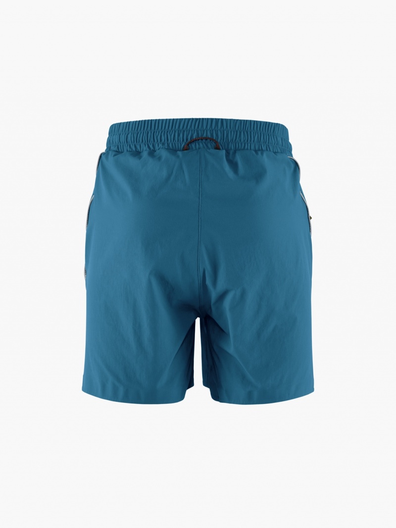 Men Klättermusen Laufey Shorts Blue | 61382QOYA