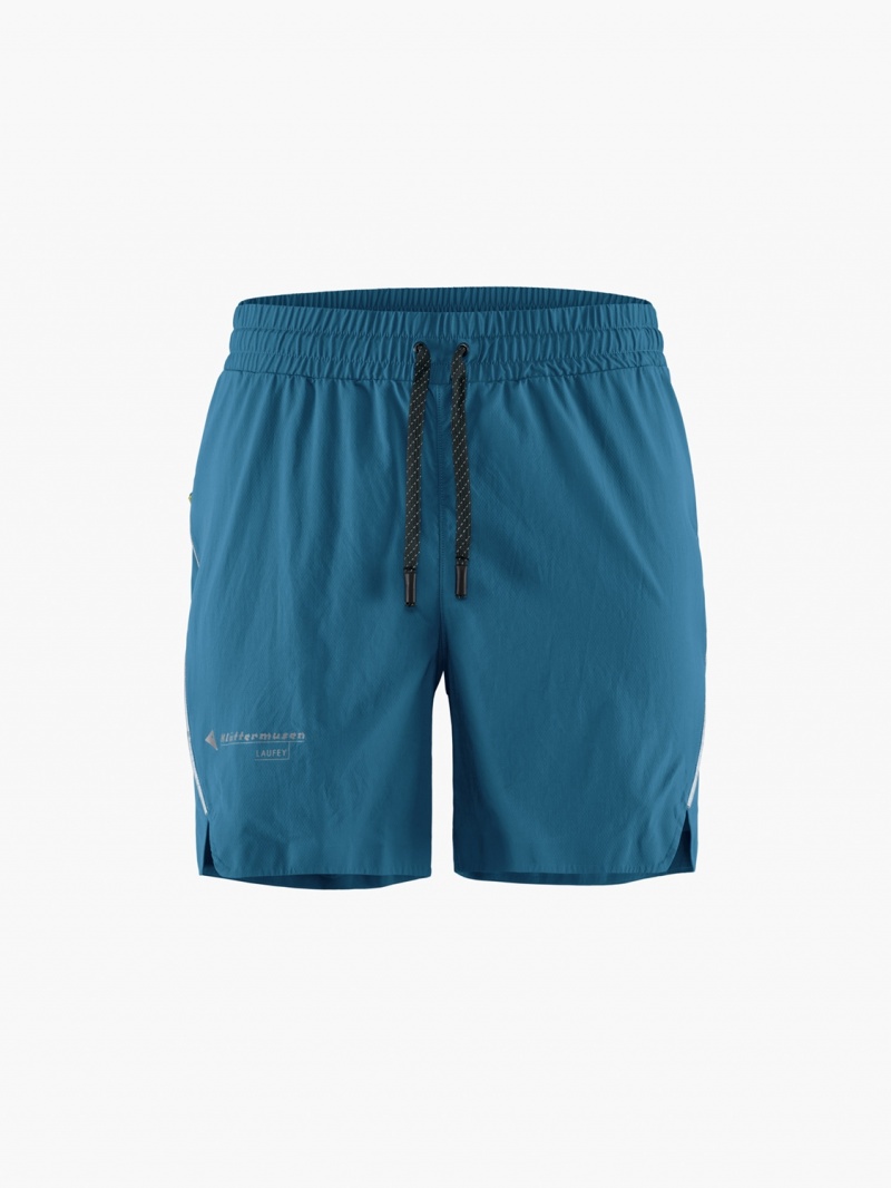 Men Klättermusen Laufey Shorts Blue | 61382QOYA