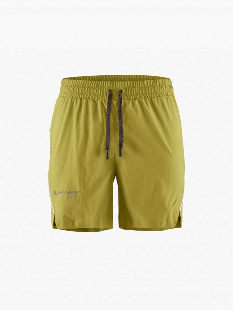 Men Klättermusen Laufey Shorts Green | 29540GSOJ