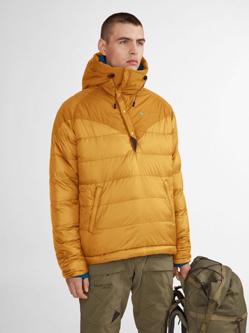 Men Klättermusen Loke 2.0 Down Jackets Yellow | 04617WYGN