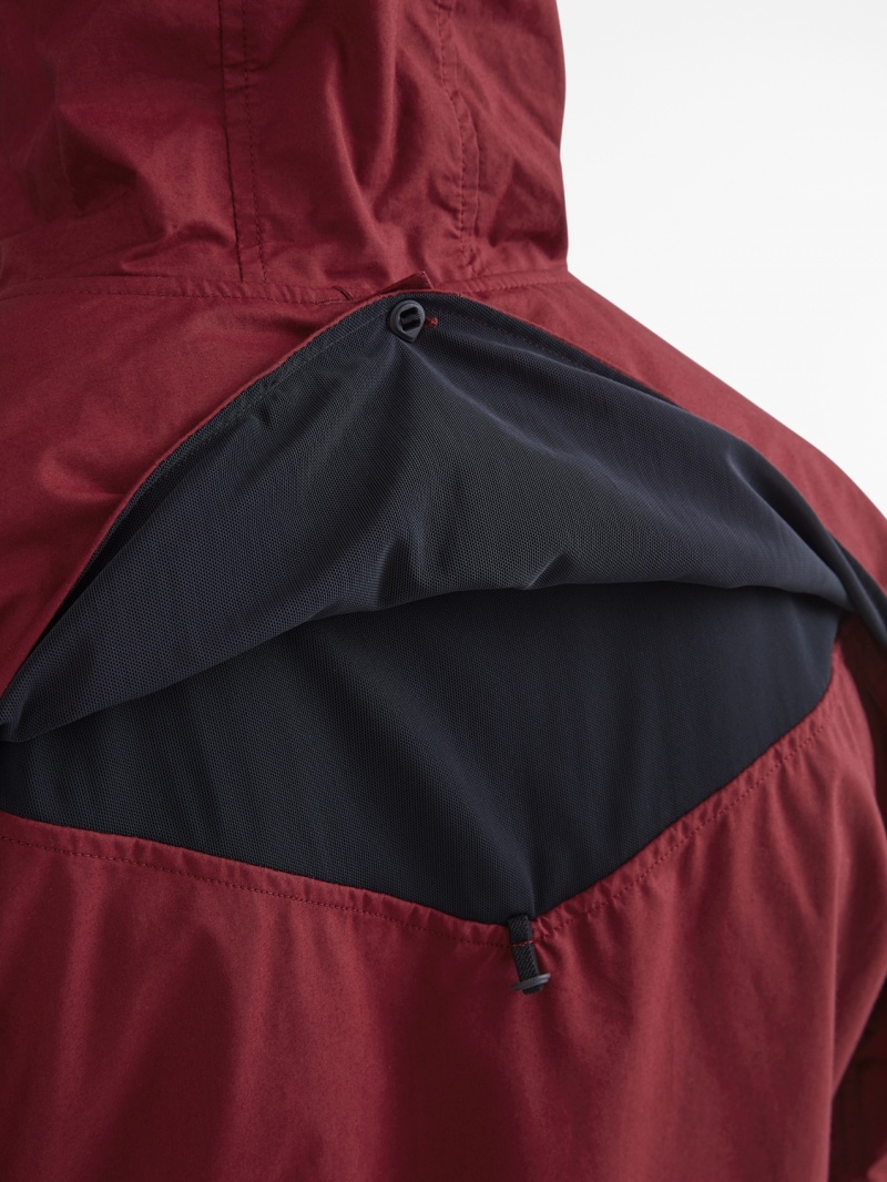 Men Klättermusen Loride 2.0 Wind Jacket Red | 65839ANGY