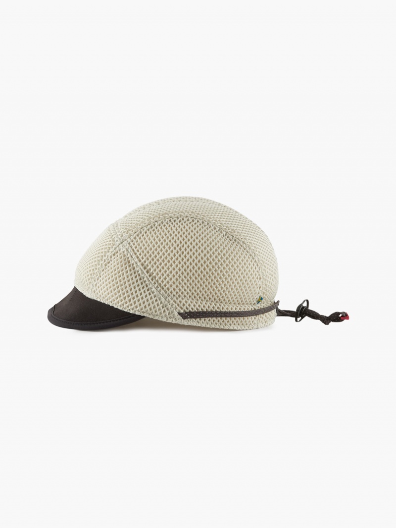 Men Klättermusen Mesh Cap Hats Beige | 47980MWIL