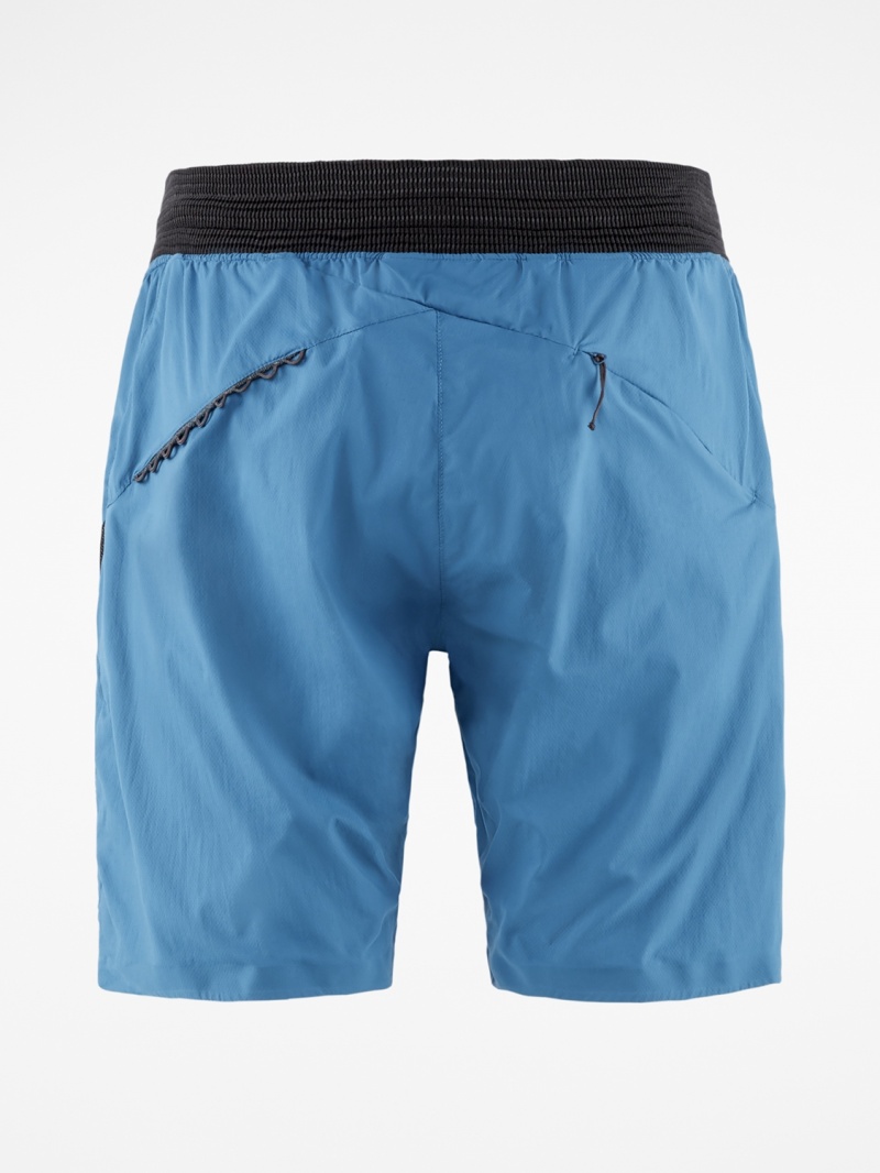 Men Klättermusen Nal Shorts Blue | 45876OTVB