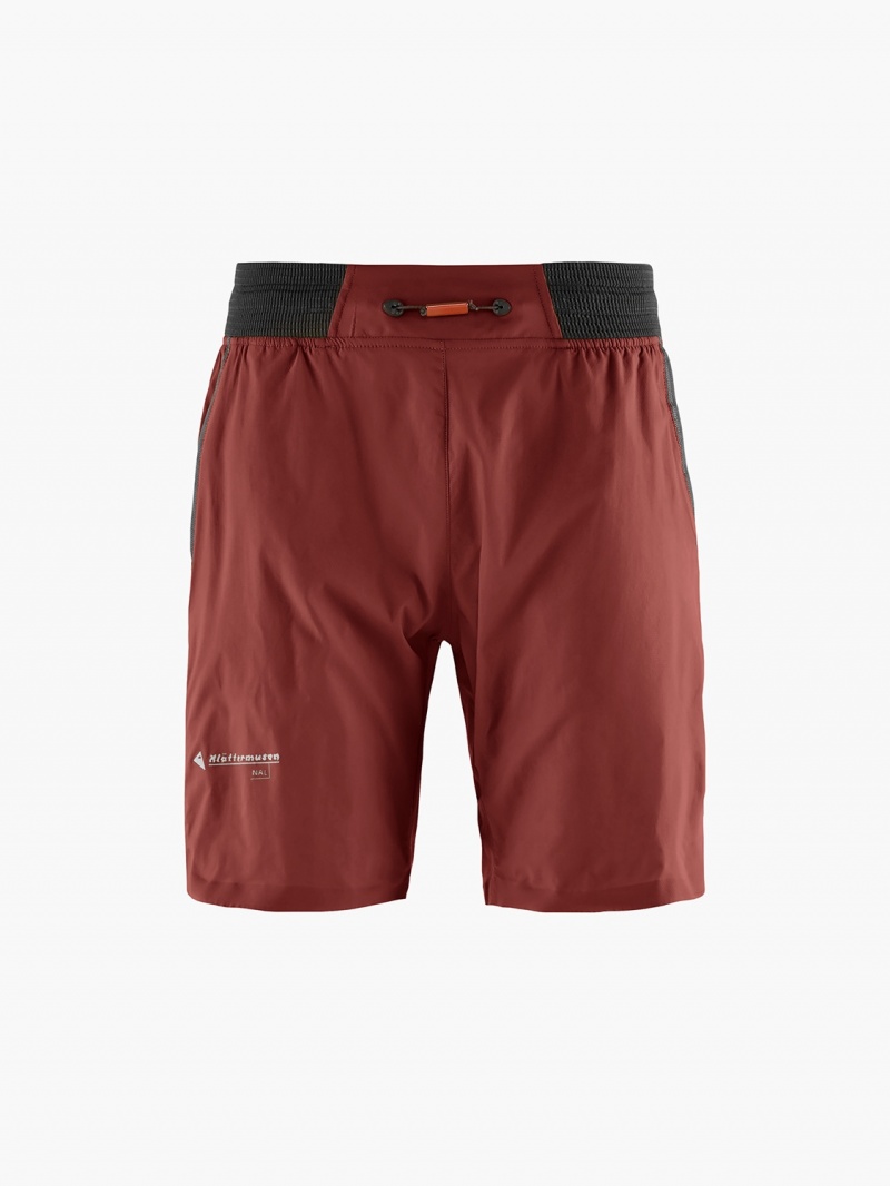 Men Klättermusen Nal Shorts Red | 25807PROT