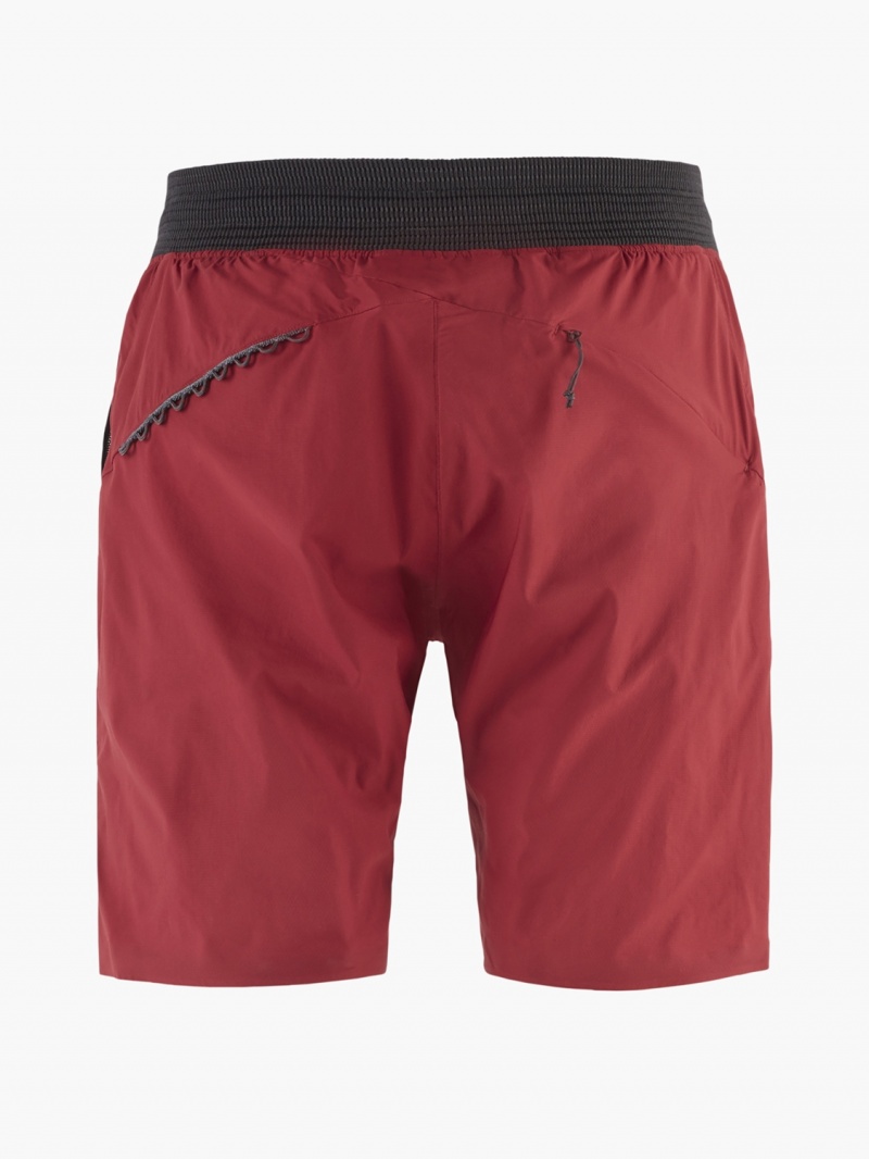 Men Klättermusen Nal Shorts Red | 81920ALSX