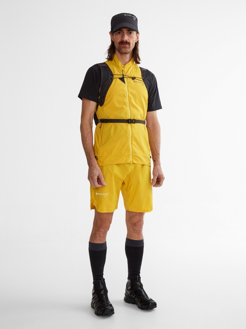 Men Klättermusen Nal Shorts Yellow | 26175SOBK