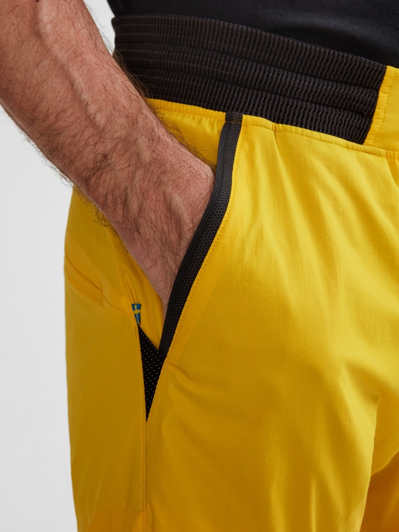 Men Klättermusen Nal Shorts Yellow | 26175SOBK