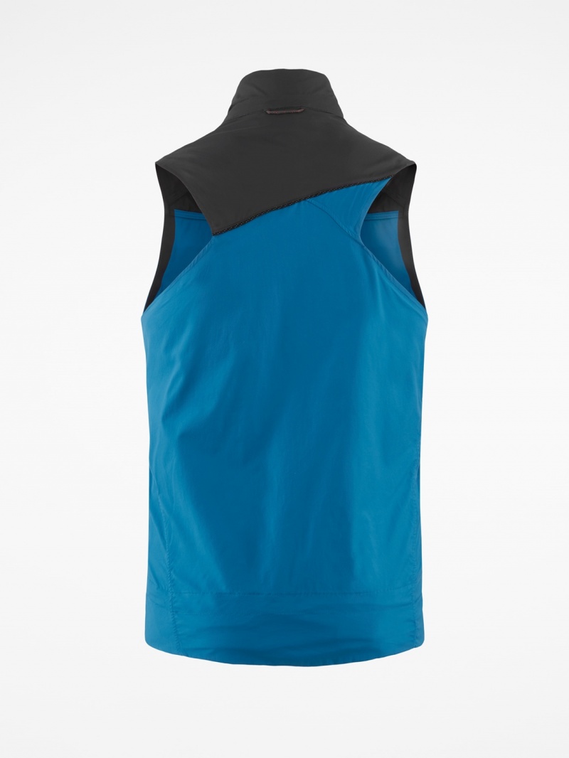 Men Klättermusen Nal Vest Blue Black | 30276KBFD