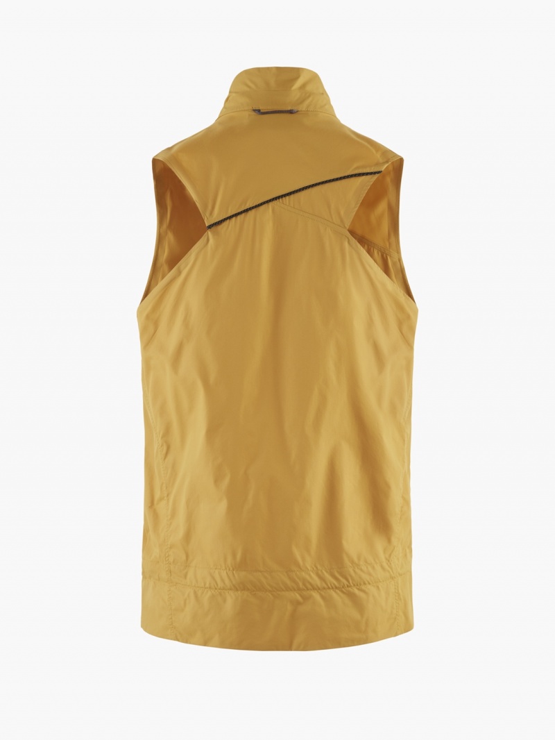 Men Klättermusen Nal Vest Yellow | 52790EXDV