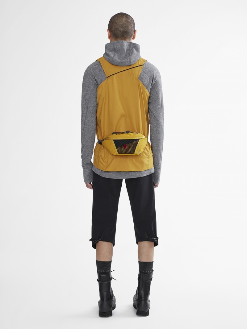 Men Klättermusen Nal Vest Yellow | 52790EXDV