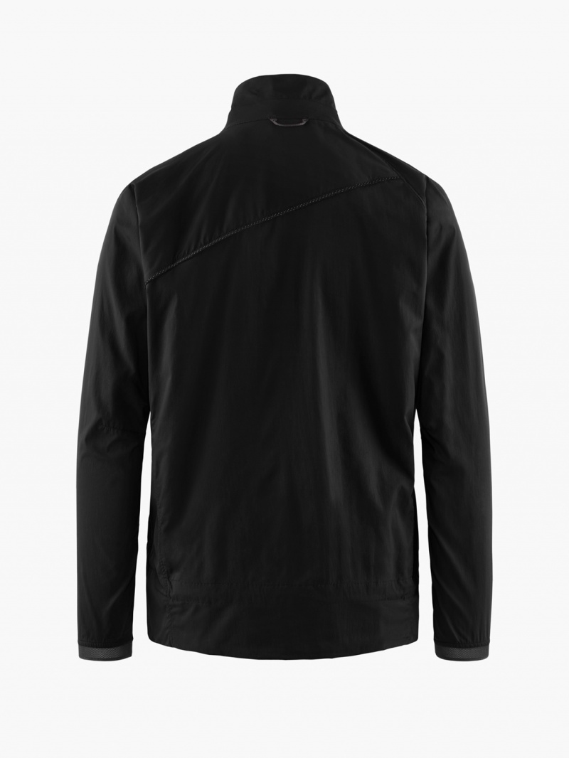 Men Klättermusen Nal Wind Jacket Black | 35176WZAC