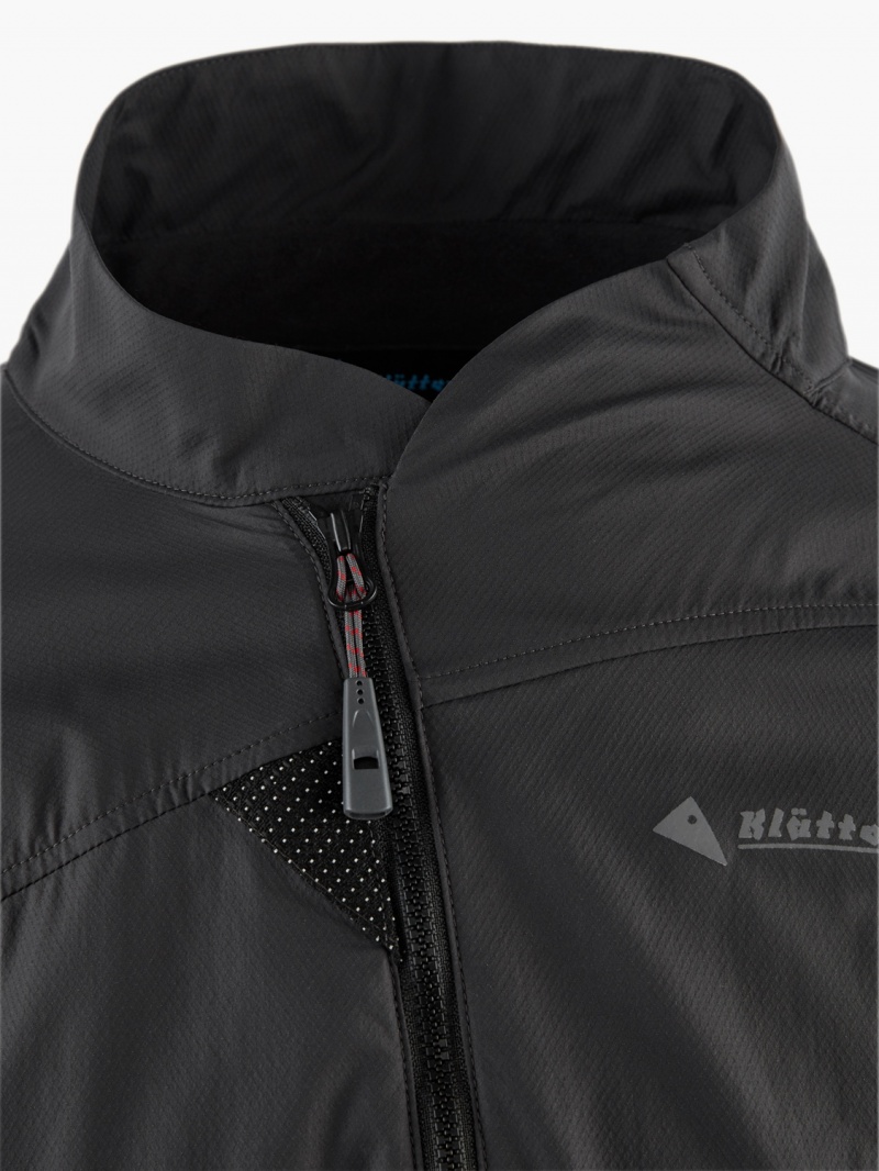 Men Klättermusen Nal Wind Jacket Black | 35176WZAC