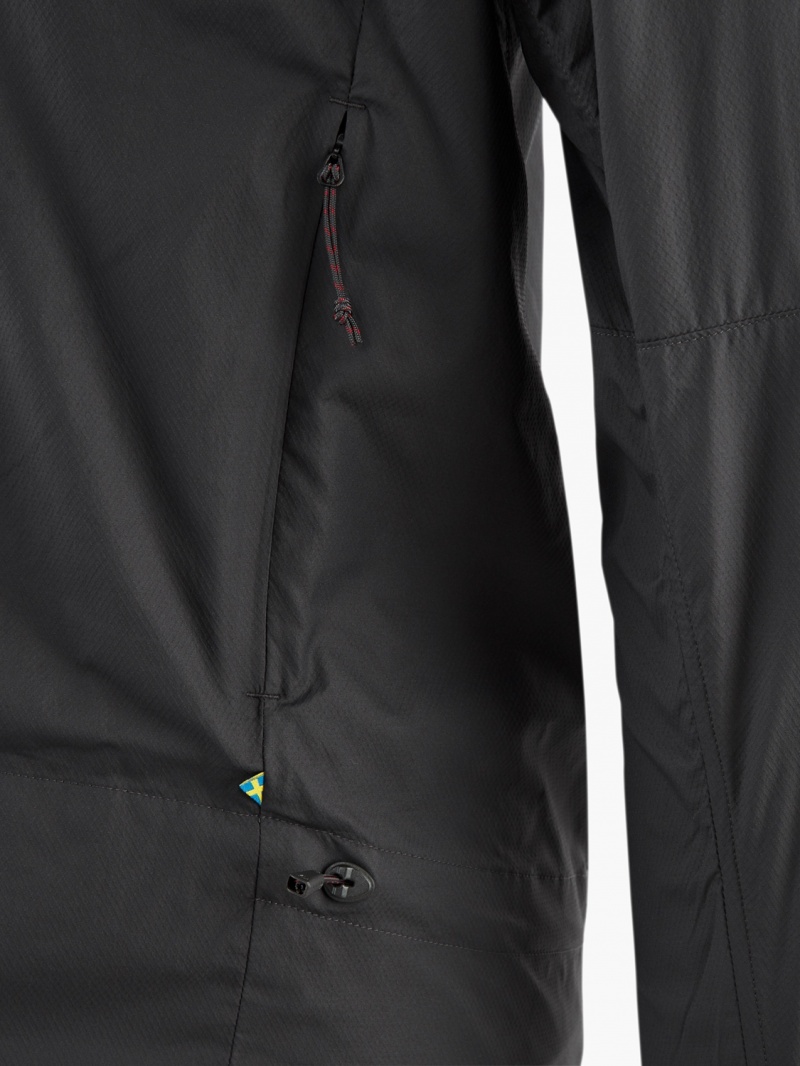 Men Klättermusen Nal Wind Jacket Black | 35176WZAC