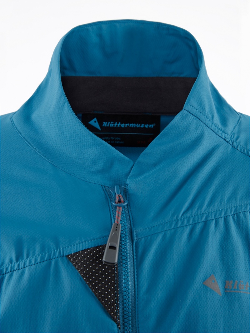 Men Klättermusen Nal Wind Jacket Blue | 64538XUBK