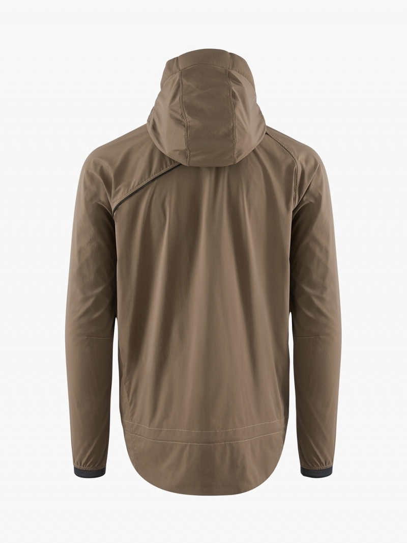 Men Klättermusen Nal Wind Jacket Dark Khaki | 13802JHXD