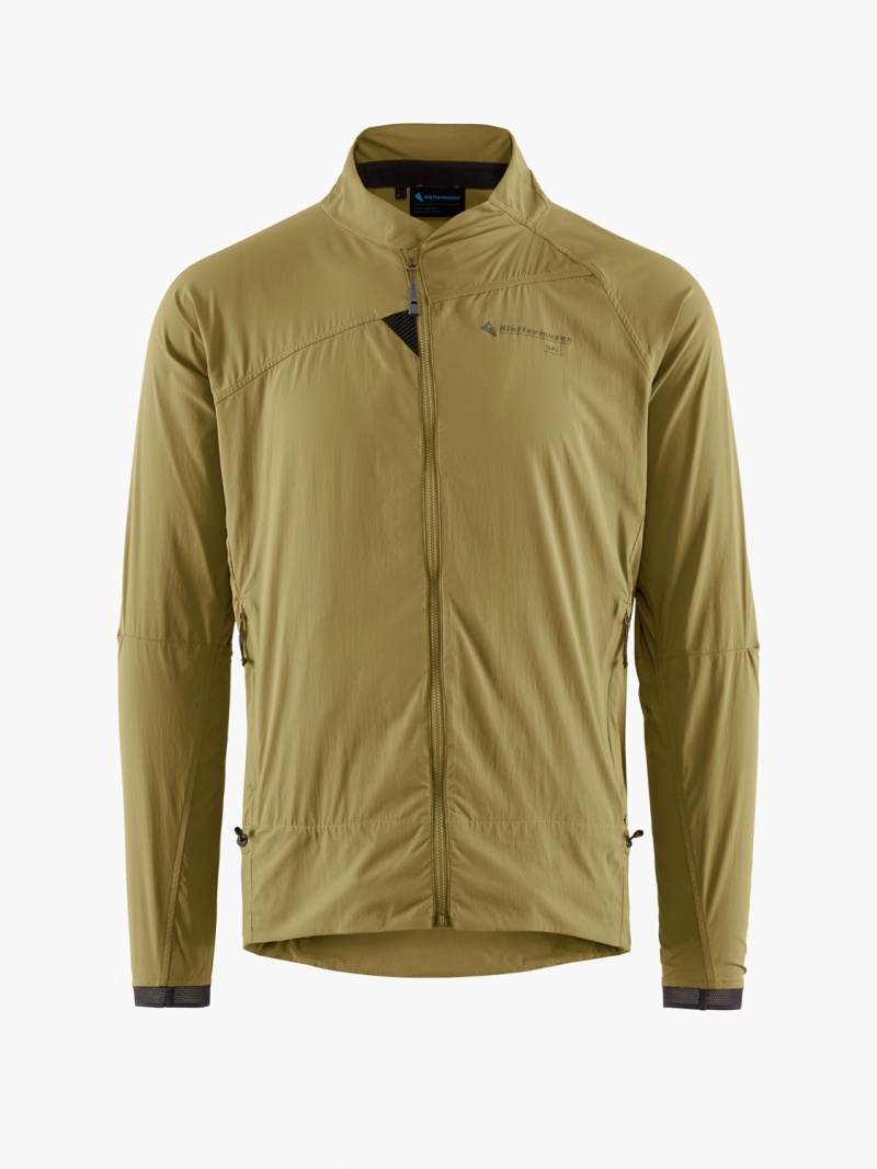 Men Klättermusen Nal Wind Jacket Green | 51278YUGA