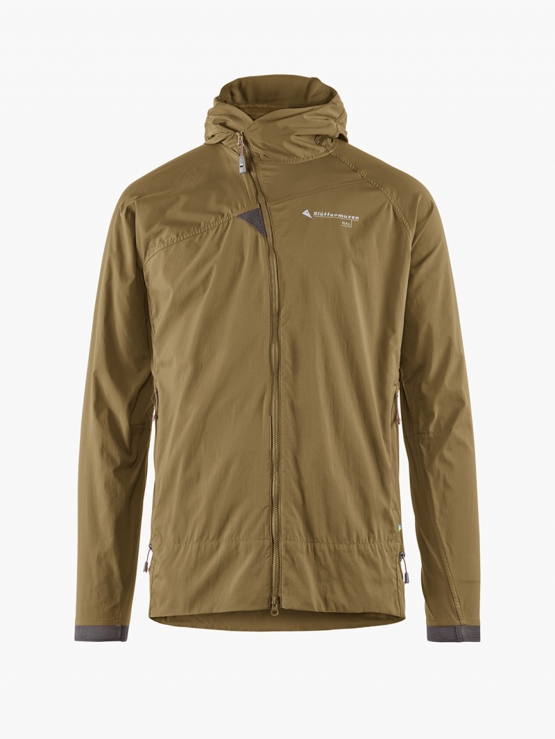 Men Klättermusen Nal Wind Jacket Olive | 92567NFUV