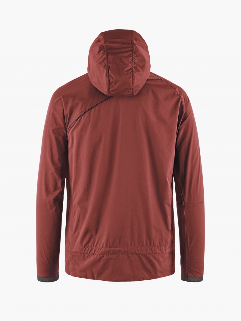 Men Klättermusen Nal Wind Jacket Red | 32897UHSN