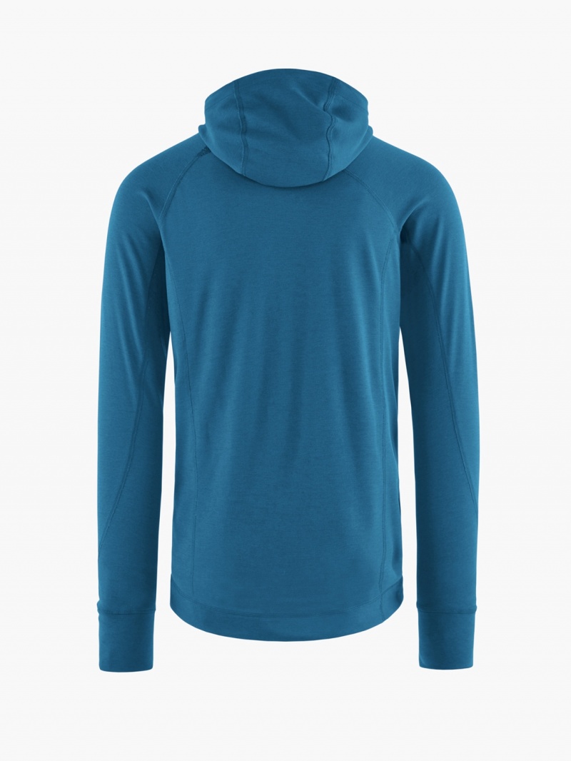 Men Klättermusen Njorun 2.0 Hoodie Blue | 53276VGHQ