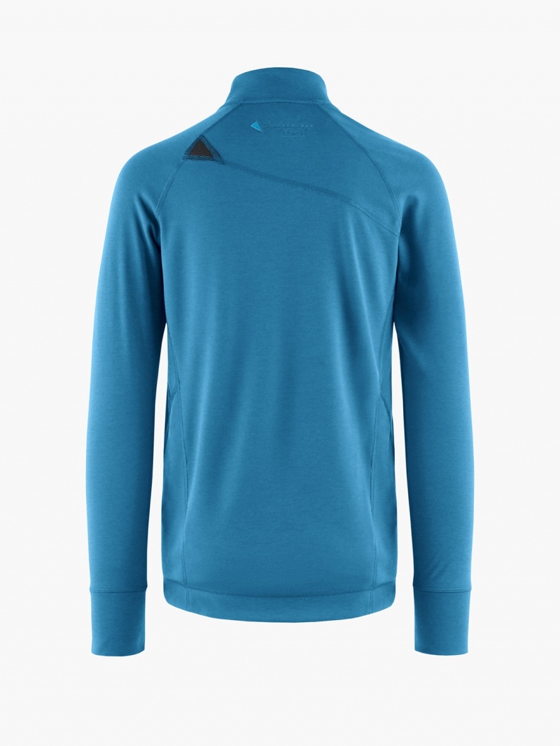 Men Klättermusen Njorun Fleece Blue | 36098IVMY