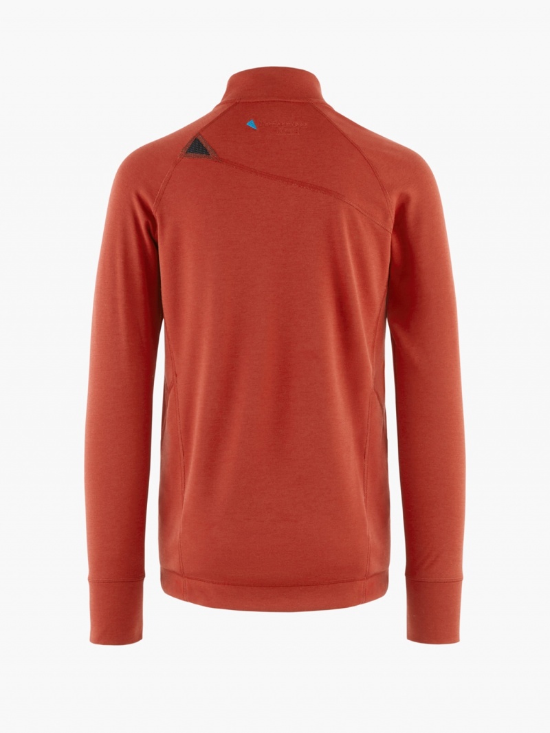 Men Klättermusen Njorun Fleece Red | 79180ZJWS