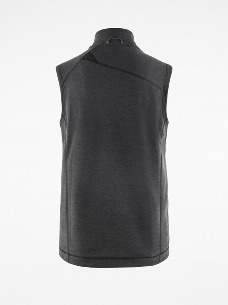 Men Klättermusen Njorun Vest Black | 48013ADIQ