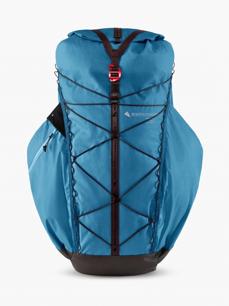 Men Klättermusen Raido(38L) Backpack Blue | 91542KXVG