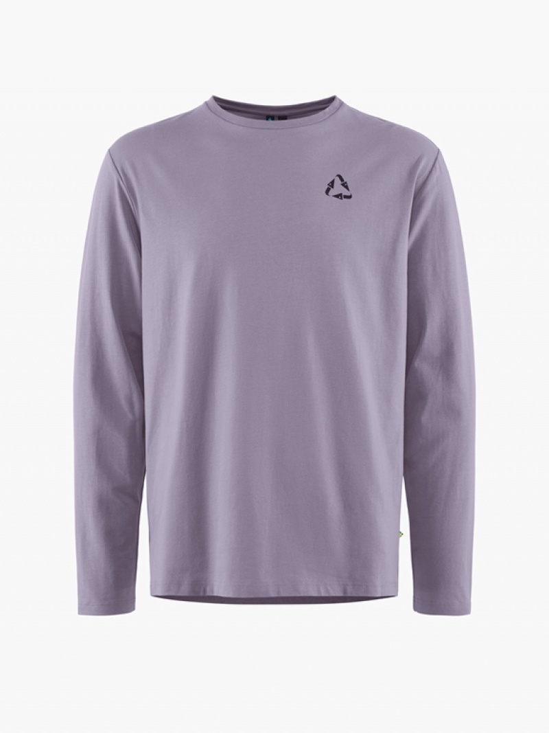 Men Klättermusen Runa Commitment 2.0 T-Shirt Purple | 39487GPVT