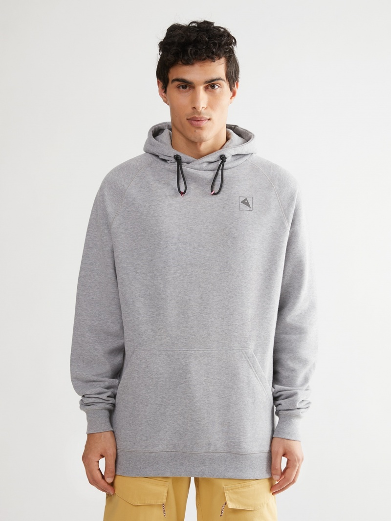 Men Klättermusen Runa Elements Hoodie Grey | 01635KFSC