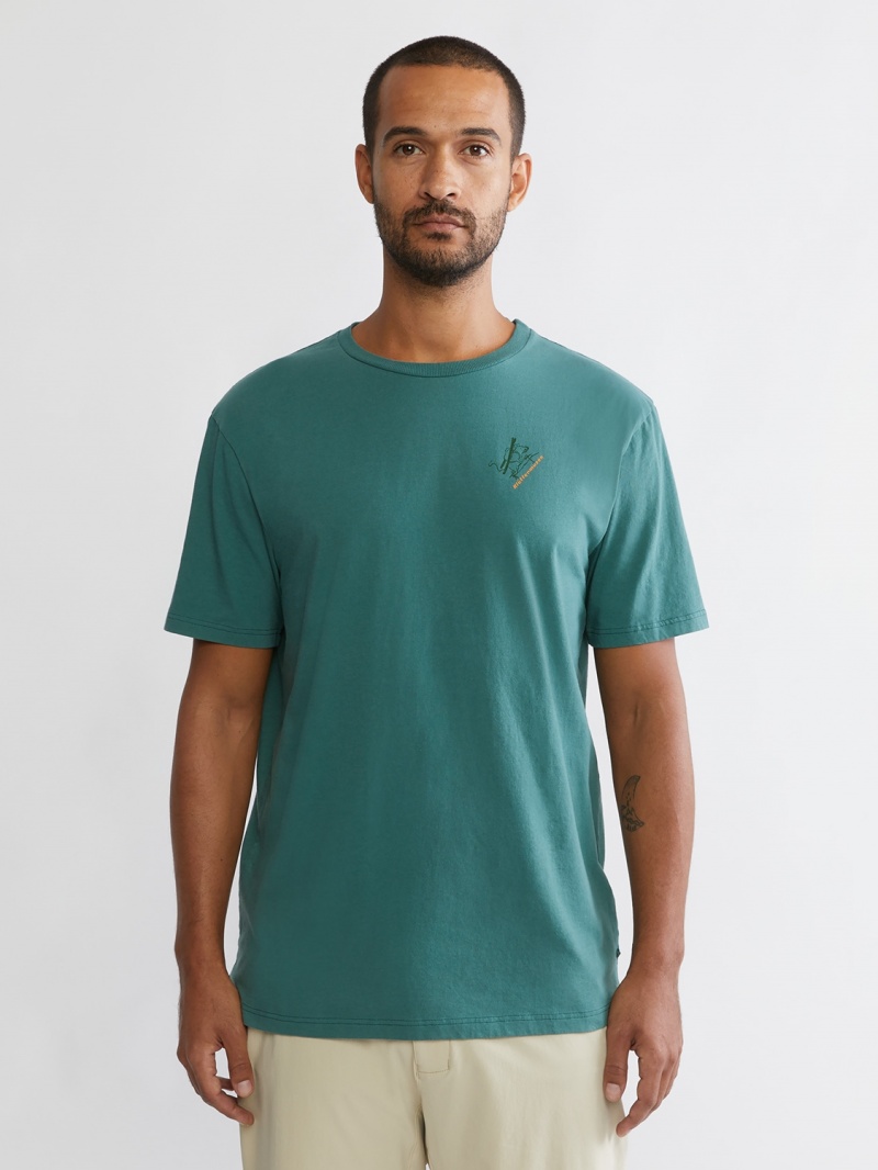 Men Klättermusen Runa Endeavour T-Shirt Gold | 40957TNIQ