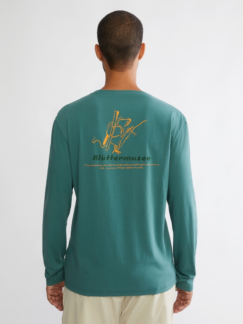 Men Klättermusen Runa Endeavour T-Shirt Gold | 50123JULB