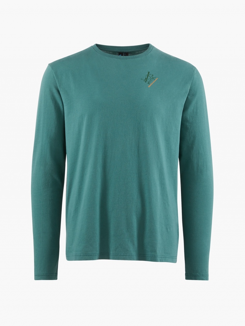 Men Klättermusen Runa Endeavour T-Shirt Green | 81207NEJF