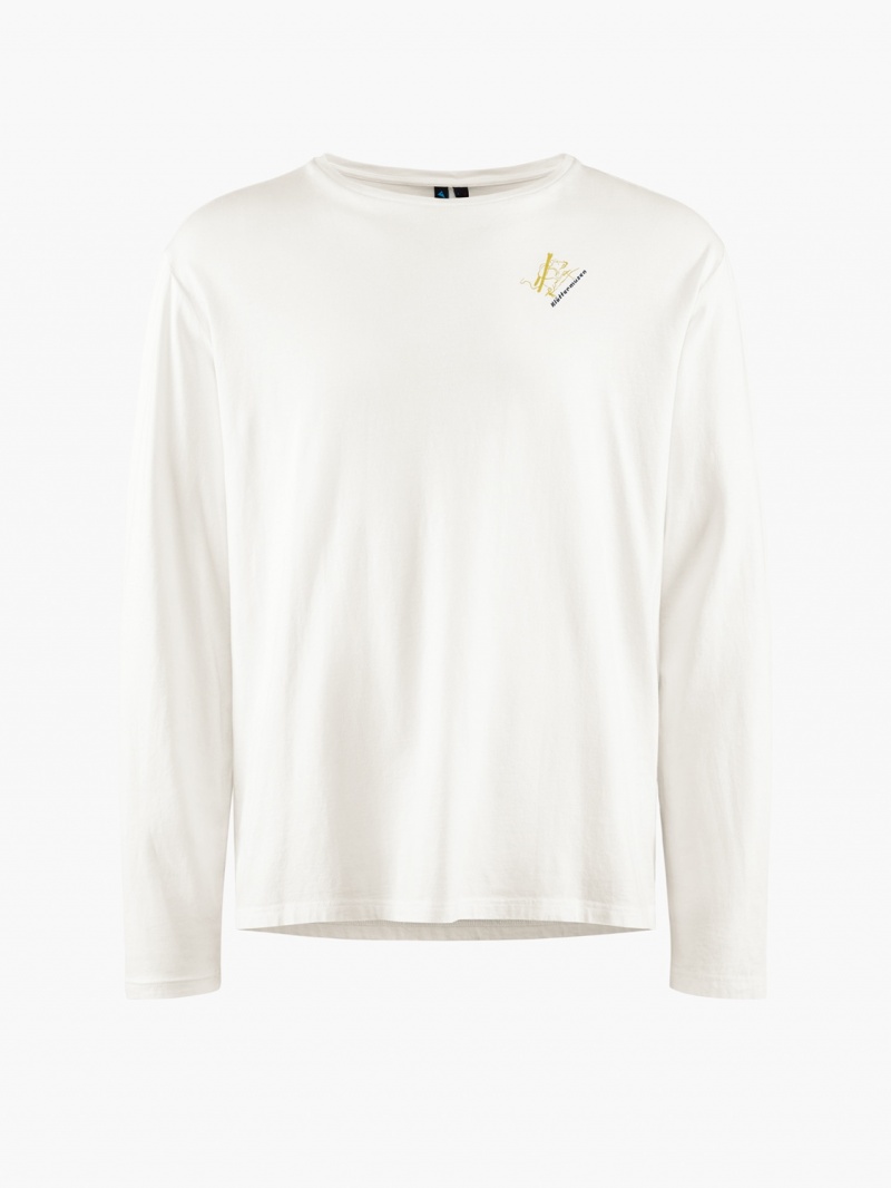 Men Klättermusen Runa Endeavour T-Shirt White | 74326XJLW