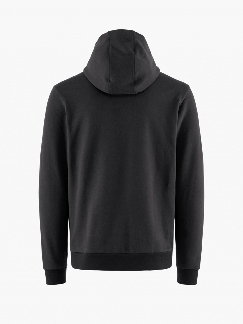 Men Klättermusen Runa Maker Zip Hoodie Sweater Black | 23651LOWM