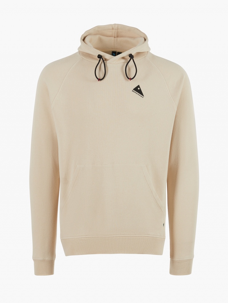 Men Klättermusen Runa Nomad Hoodie Beige | 84523XRDN