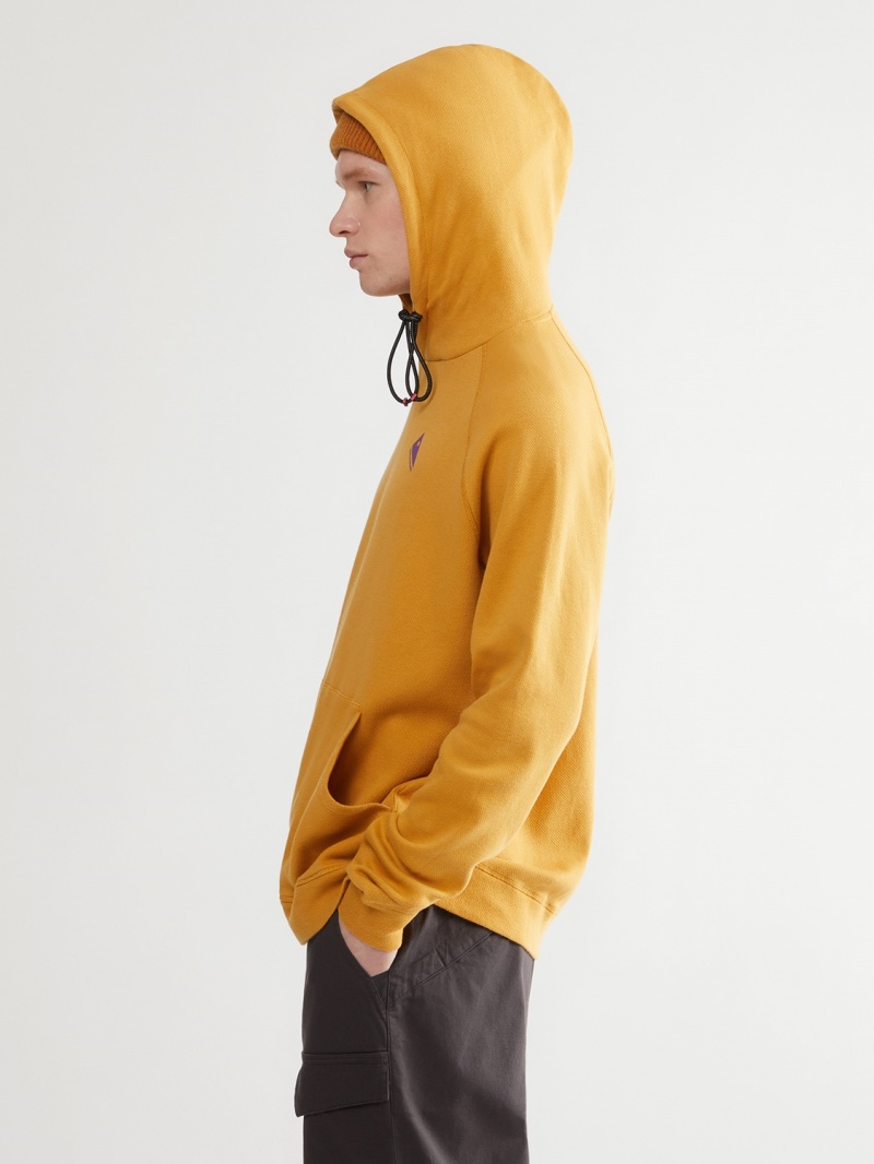 Men Klättermusen Runa Nomad Hoodie Gold | 37268RCAE