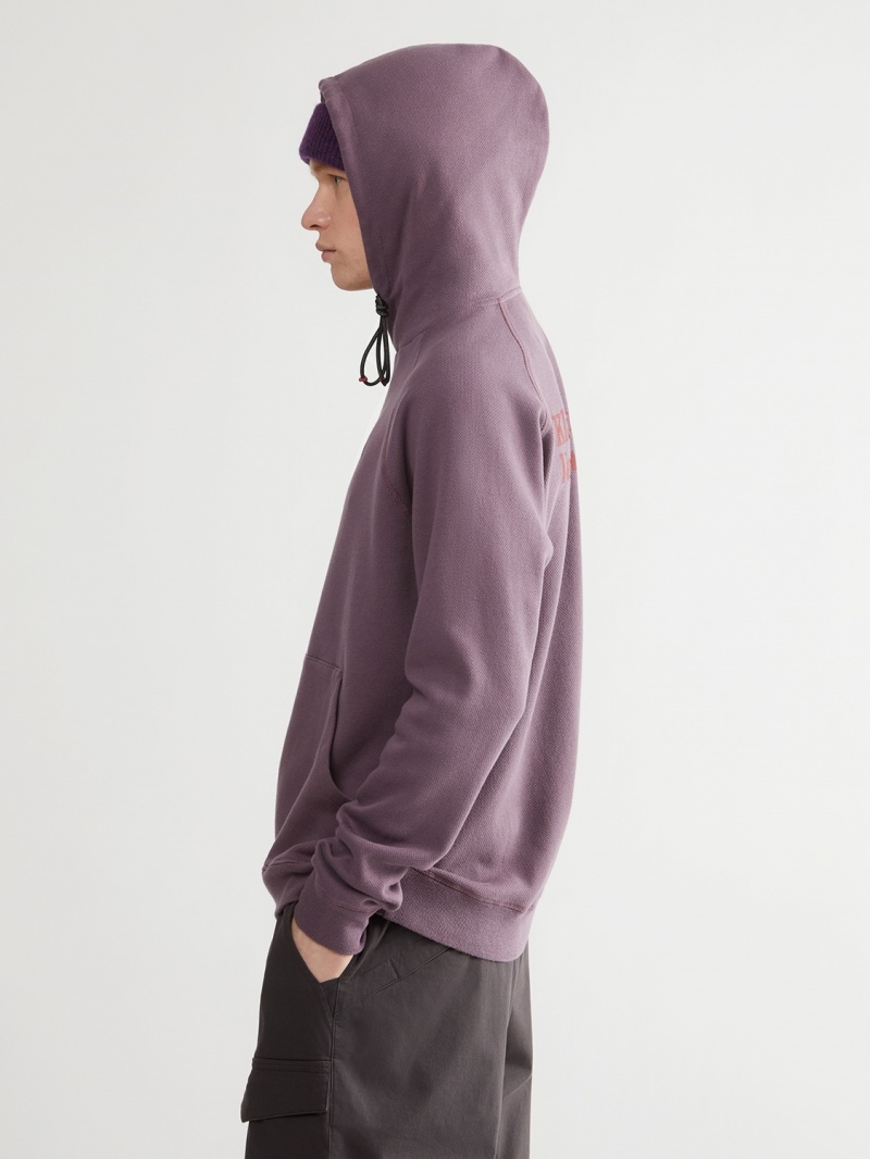 Men Klättermusen Runa Nomad Hoodie Purple | 81407GQZX