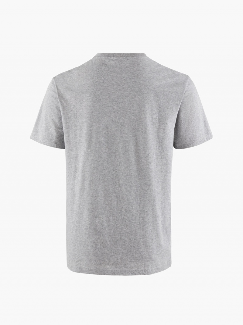 Men Klättermusen Runa Pocket T-Shirt Grey | 13549MIZF