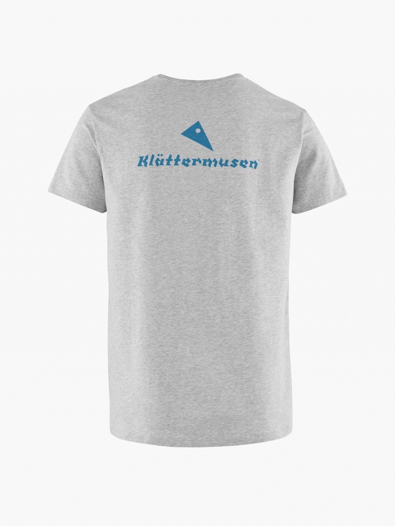 Men Klättermusen Runa Statement 2.0 T-Shirt Grey | 65908AEYI