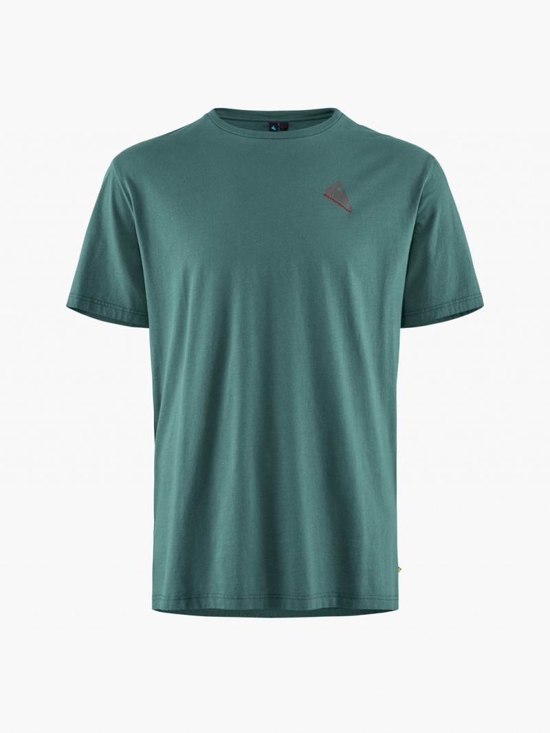 Men Klättermusen Runa Token T-Shirt Green | 86970NGWV