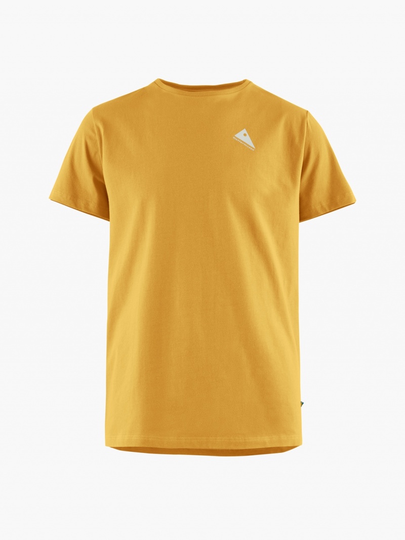 Men Klättermusen Runa Workshop 2.0 T-Shirt Yellow | 25679PBTO