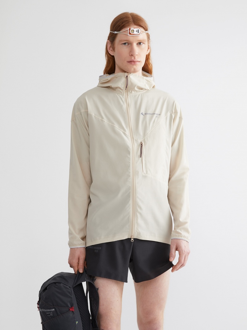 Men Klättermusen Sif Wind Jacket Beige | 16785CLRA