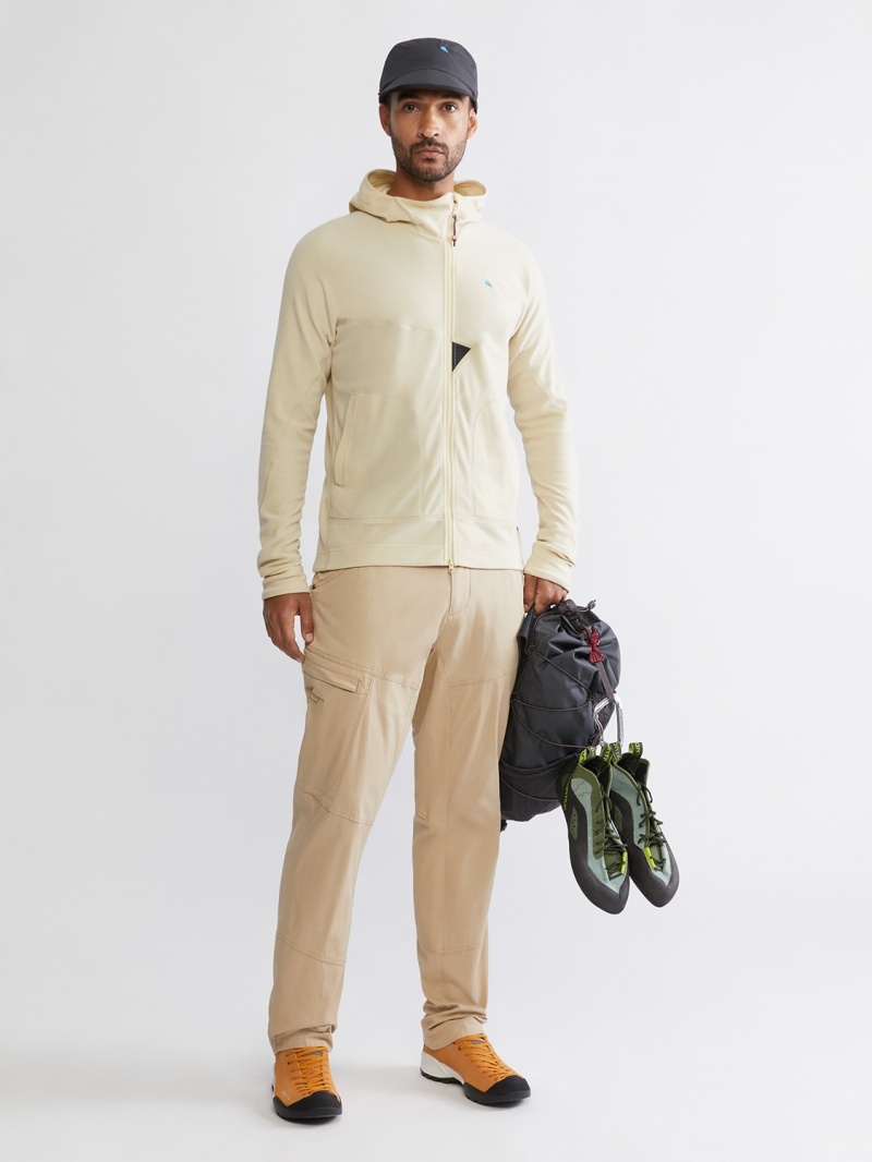 Men Klättermusen Sigyn Fleece Beige | 90274QNLT