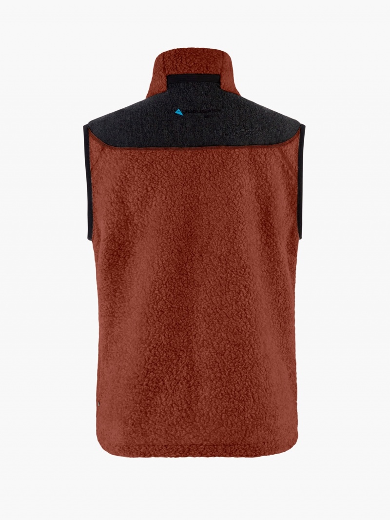 Men Klättermusen Skoll Vest Dark Brown | 67018YPUW