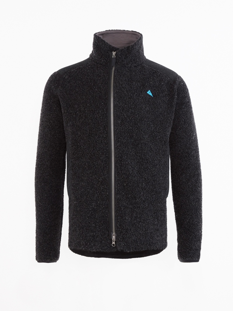 Men Klättermusen Skoll Zip Fleece Black | 75169QABL