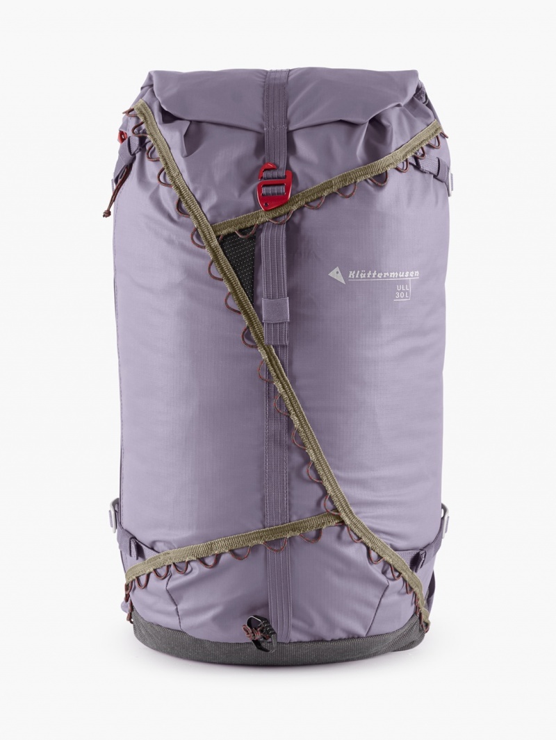 Men Klättermusen Ull(30L) Backpack Purple | 72053CJVU