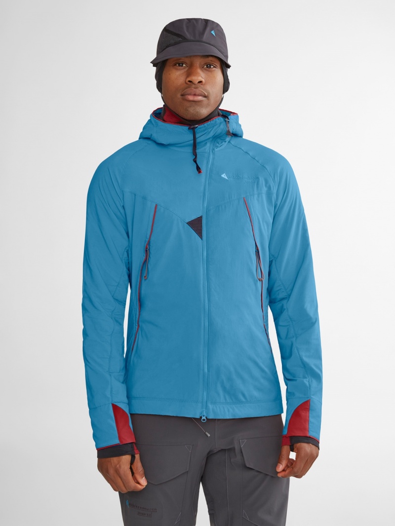 Men Klättermusen Vale Down Jackets Blue | 98064VZIM