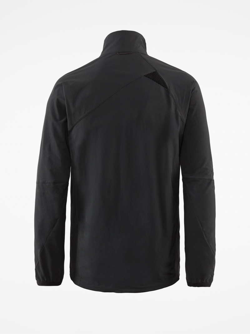 Men Klättermusen Vanadis Zip Wind Jacket Dark Grey | 03814DOXV